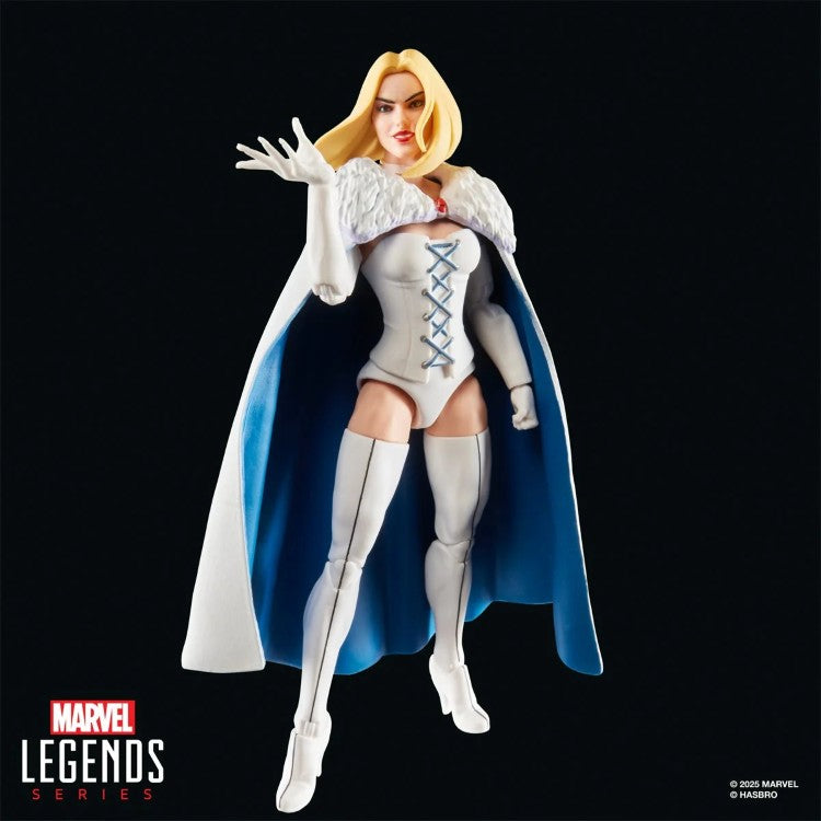 Hasbro Marvel Legends 6-inch Emma Frost action figure from X-Men 97 with detailed sculpt and articulation