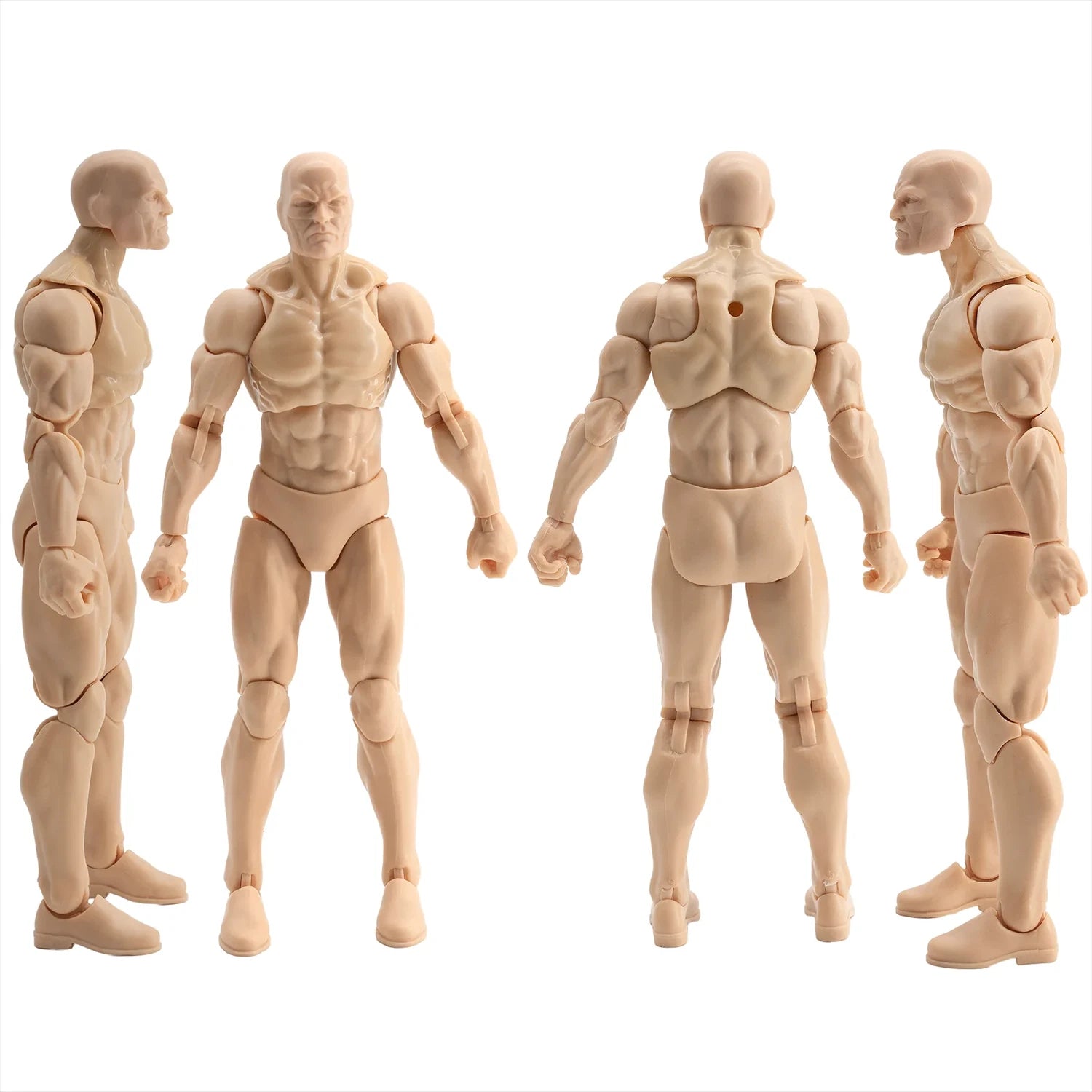 EPIC H.A.C.K.S. Blank Male Champagne Beige 6" Scale Premium Action Figure new in box by Boss Fight Studio Llc