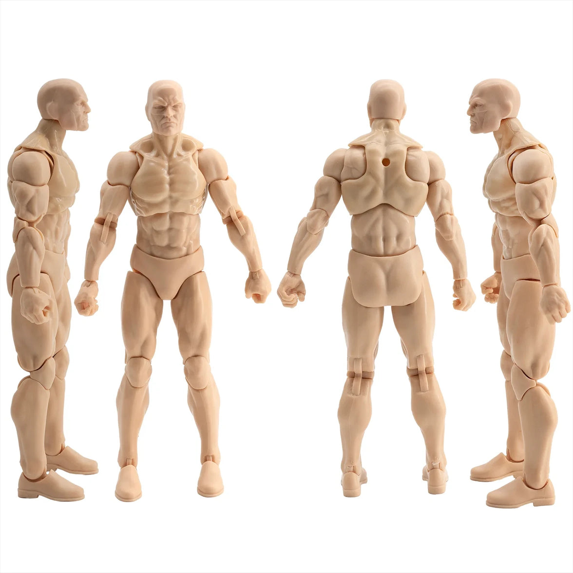 EPIC H.A.C.K.S. Blank Male Champagne Beige 6" Scale Premium Action Figure new in box by Boss Fight Studio Llc