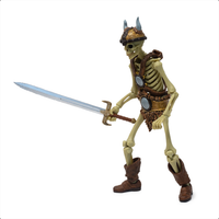 Barbarian: Death Monger (Epic H.A.C.K.S.) 6" Action Figure – Oversized 1:12 Scale Undead Berserker by Boss Fight Studio Llc holding a sword
