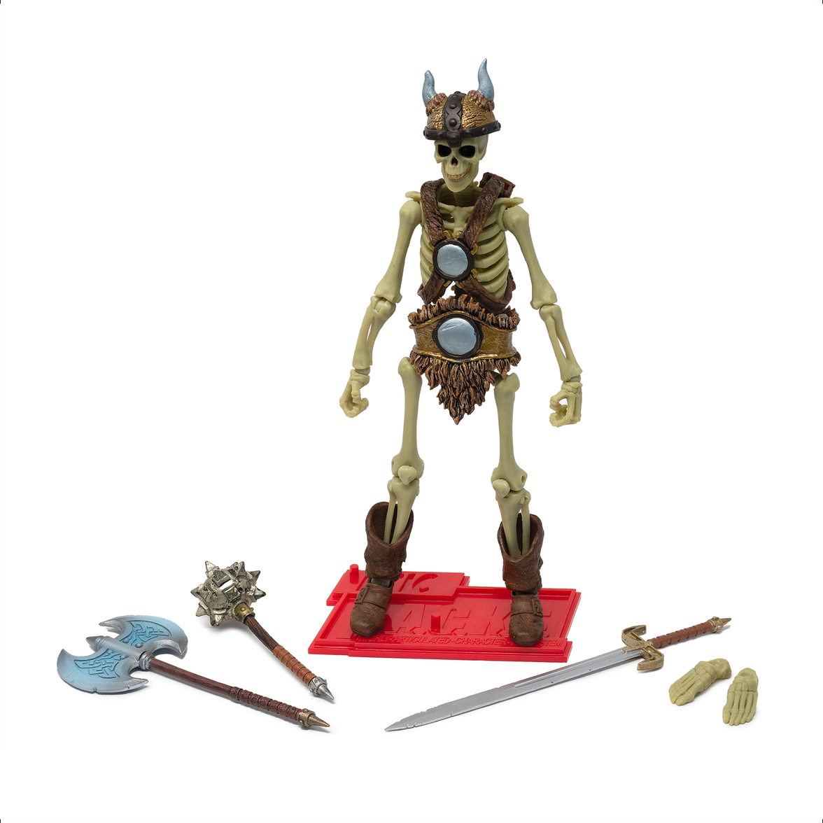 Barbarian: Death Monger (Epic H.A.C.K.S.) 6" Action Figure – Oversized 1:12 Scale Undead Berserker by Boss Fight Studio Llc with weapons and accessories