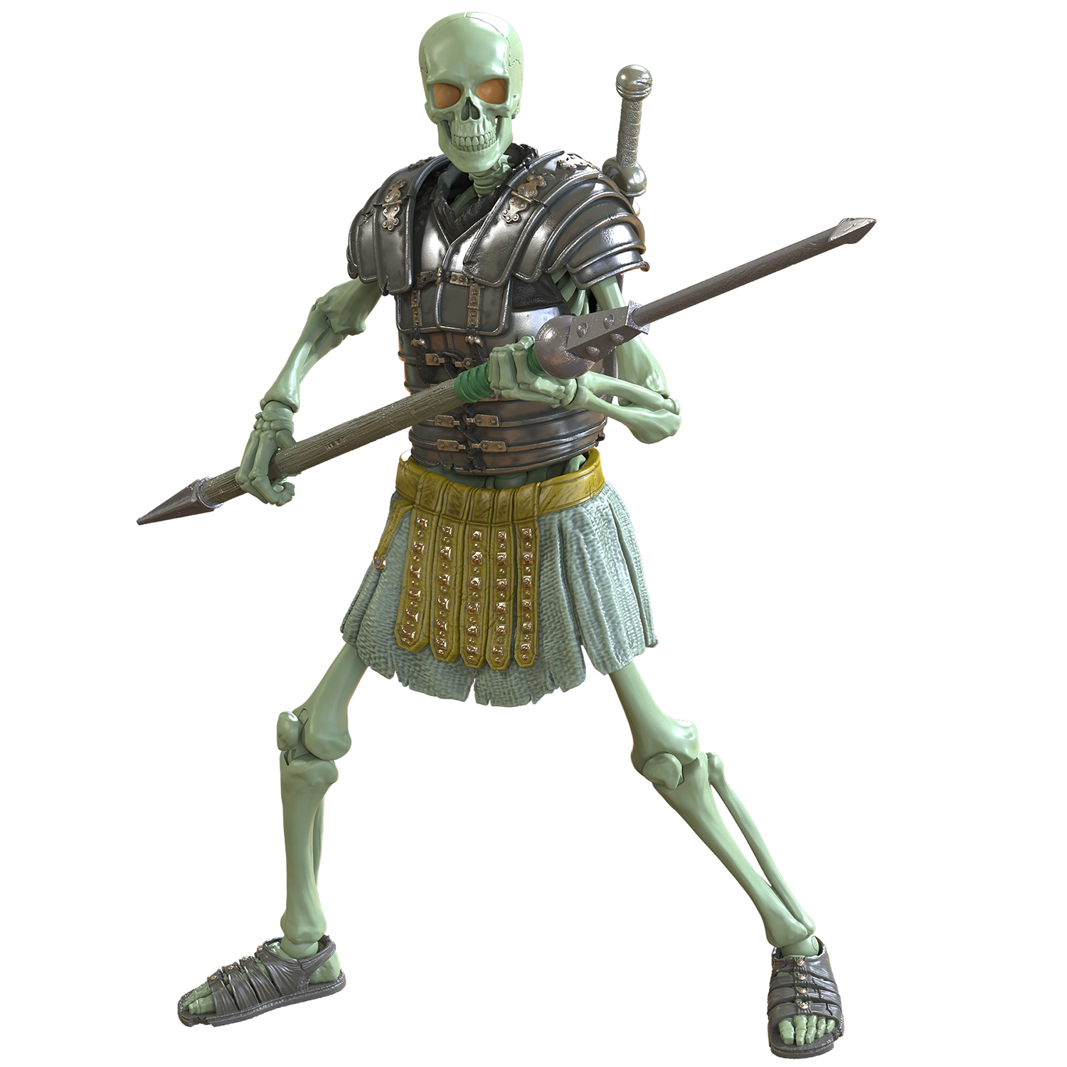 The Phalanx: Eterno Guardian (Epic H.A.C.K.S.) 6" Action Figure – Oversized 1:12 Scale Undead Gladiator by Boss Fight Studio Llc new in box