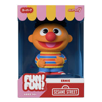 Sesame Street FUN! FUN!™ Wave 2 Ernie Vinyl Figure 5 Inch new in box collectible by Super7 with colorful striped sweater