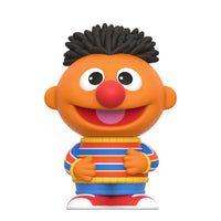Sesame Street FUN! FUN!™ Wave 2 Ernie Vinyl Figure 5 Inch new in box collectible toy by Super7 with striped sweater design