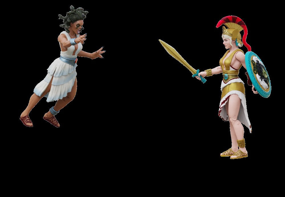 Eurayle Youngest Gorgon Sister Vitruvian H.A.C.K.S. Action Figure Boss Fight Studio Llc new in box with warrior figure poseable collectible