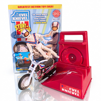 The Original 1970's Evel Knievel Stunt Cycle Upgraded And Advanced NEW collectible toy by Go Figment with ramps and action figure
