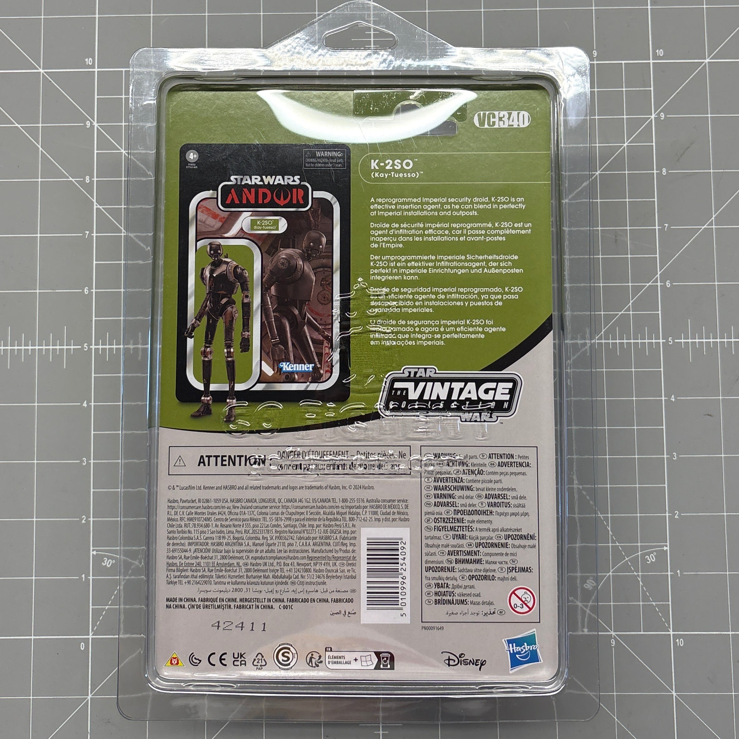 K-2SO (Andor) 1:18 | 3.75" Star Wars The Vintage Collection Action Figure VC-340 Kenner back card