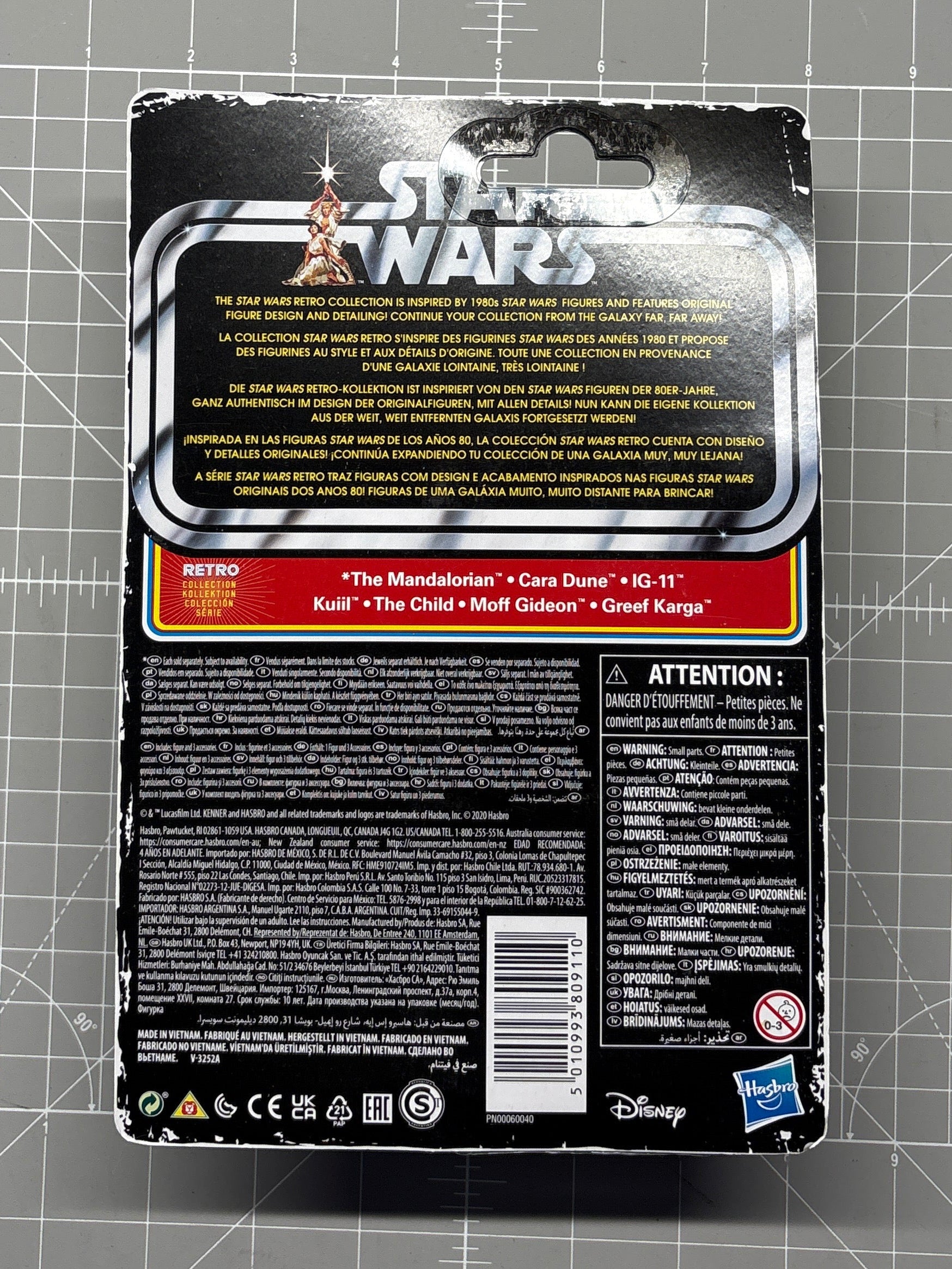 The Child Star Wars Retro Collection Action Figure in case MANDO by Kenner packaging