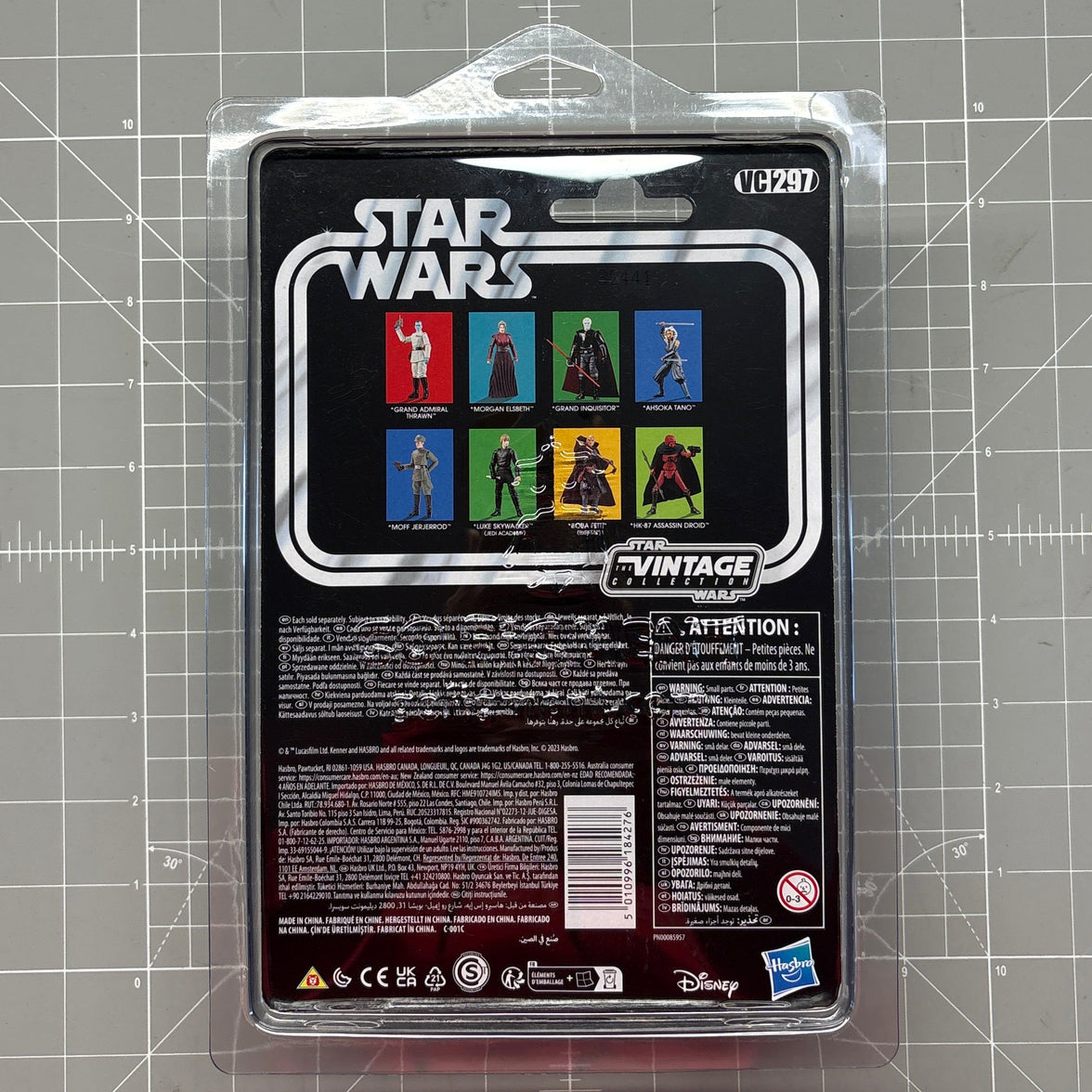 Ahsoka Tano 1:18 | 3.75" Star Wars The Vintage Collection Action Figure VC-297 in case, Kenner packaging back
