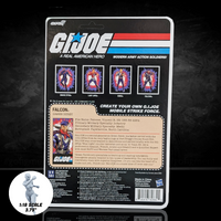 G.I. Joe Lt. Falcon (America's 250th Anniversary) 3 3/4-Inch ReAction+ Figure by Super7 in new sealed blister card packaging