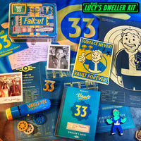 Fallout - Lucy's Dwellers Kit: Exclusive Vault 33 Collector's Box Set with Vault-Tec items and memorabilia by Doctor Collector mint condition