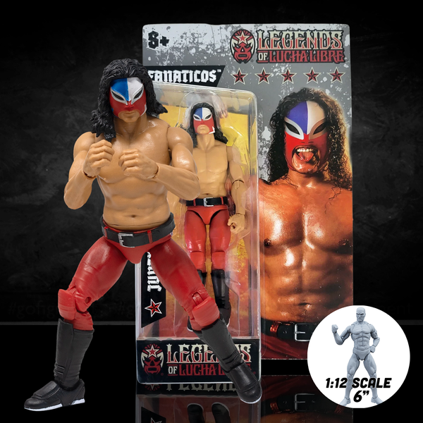 Juventud Guerrera Legends of Lucha Libre Fanaticos 6" Action Figure – WCW Era "The Juice" Edition (1:12 Scale) new in box by Boss Fight Studio Llc