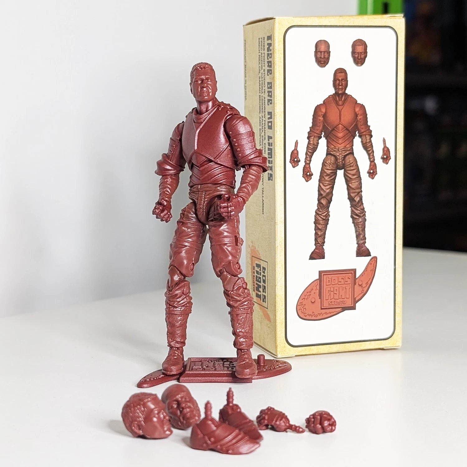 Vitruvian H.A.C.K.S. Fantasy Character Blanks Red Male Knight 1:18 Scale Action Figure new in box by Boss Fight Studio Llc