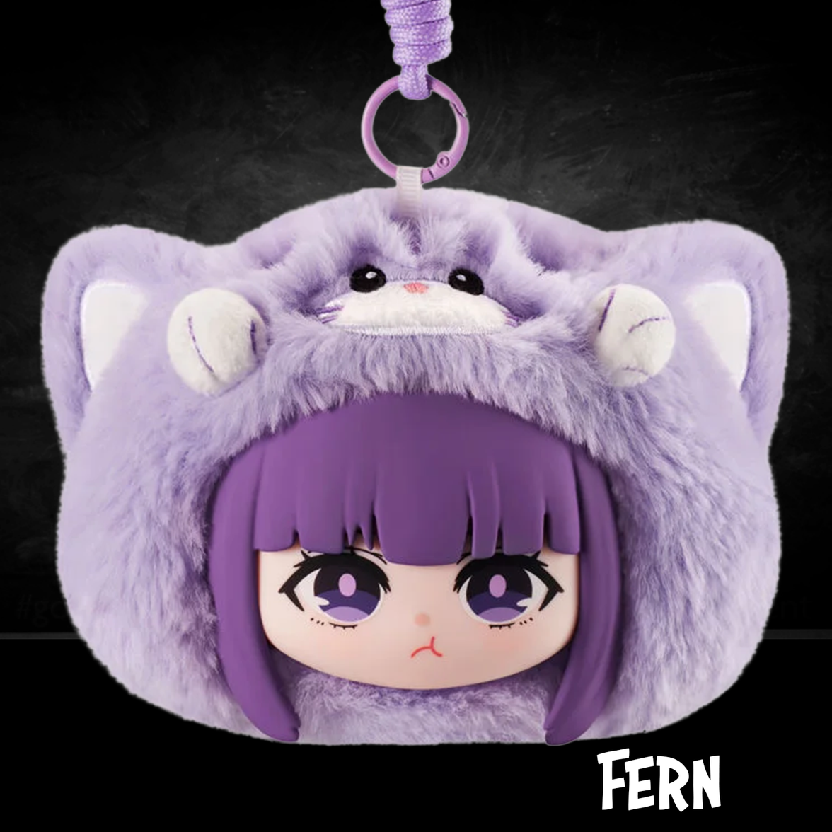Frieren Beyond Journey's End Animal Party Vinyl Plush Puremind Blind Box U-Pick themed purple plush keychain by Go Figment