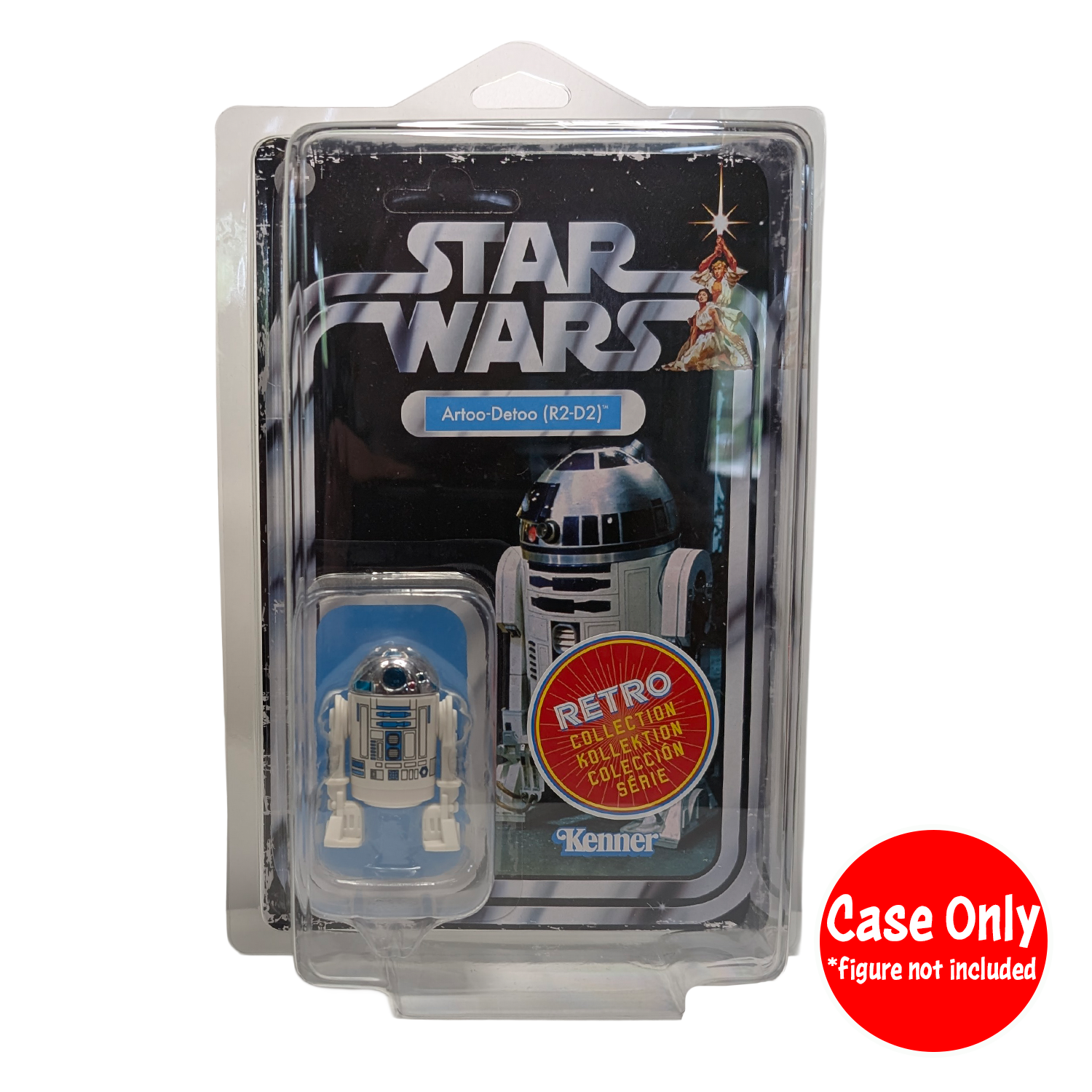 Figment Action Figure Display Case (10-Pak) 3.75" | 1:18 Scale :Star Wars Retro, TVC, Super7 clear plastic case only by Super7