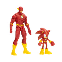 DC x Sonic the Hedgehog Sonic as The Flash & The Flash 2-Pack Action Figures - Heroic Crossover Collectibles by Jakks Pacific new in box