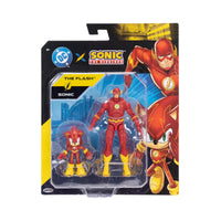 DC x Sonic the Hedgehog Sonic as The Flash & The Flash 2-Pack Action Figures - Heroic Crossover Collectibles by Jakks Pacific new in box