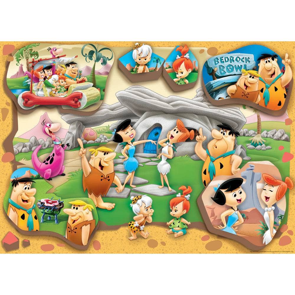 The Flintstones - Yabba Dabba Doo 1000 Piece Jigsaw Puzzle Masterpieces by Master Pieces with classic cartoon scenes