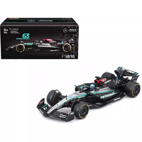 Bburago 1:43 scale die-cast Mercedes W15 Formula 1 car driven by George Russell with authentic details.