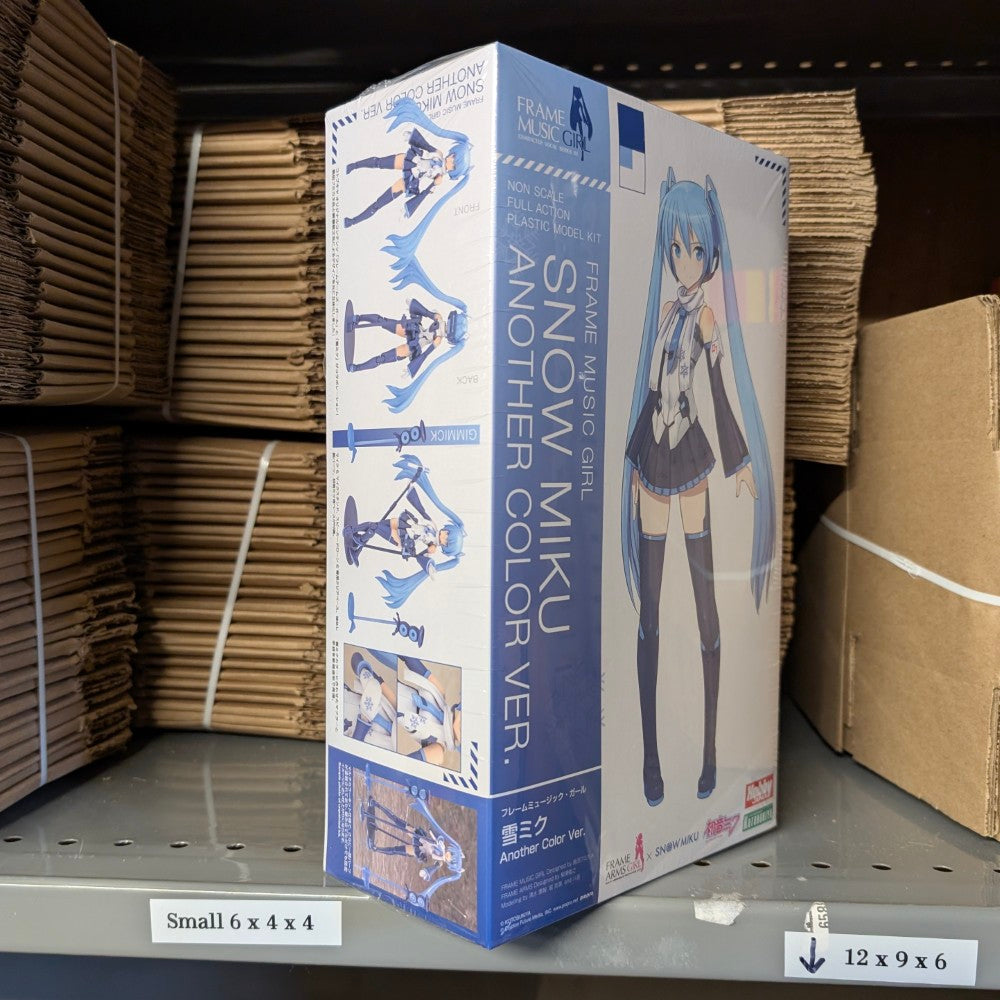 Hatsune Miku Frame Music Girl Snow Miku Another Color Ver Model Kit new in box by Blokees with blue hair and detailed figure design