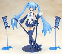 Hatsune Miku Frame Music Girl Snow Miku Another Color Ver Model Kit by Blokees new in box with blue twin tails and black outfit
