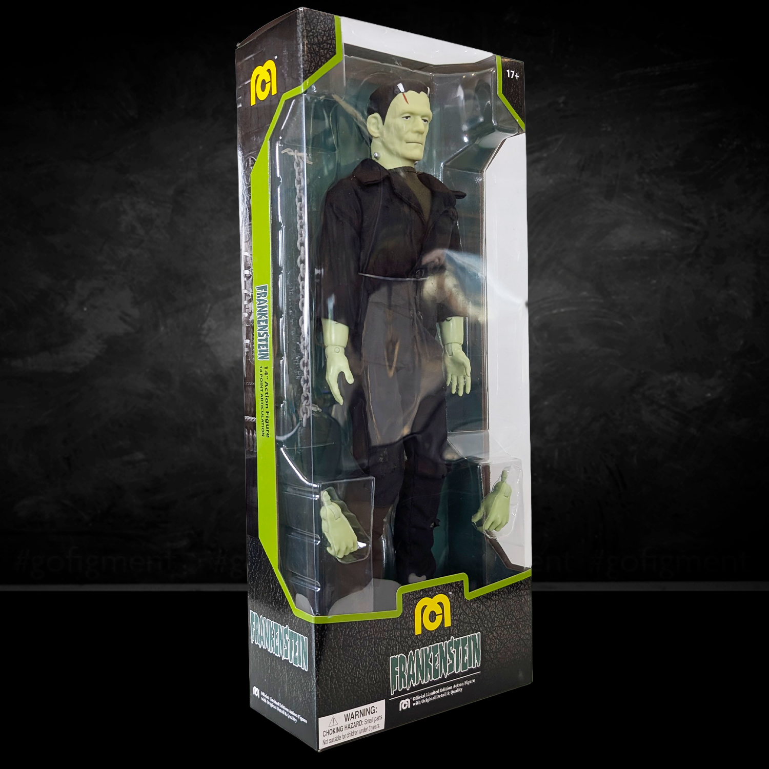 Frankenstein Universal Monsters XL Retro Style Articulated Mego Action Figure 8 inch with alternate hands collectible toy