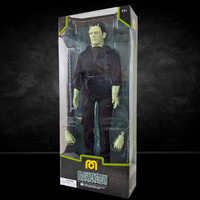 Frankenstein Universal Monsters XL Retro Style Articulated Mego Action Figure 8 inch with extra hands in packaging by Mego