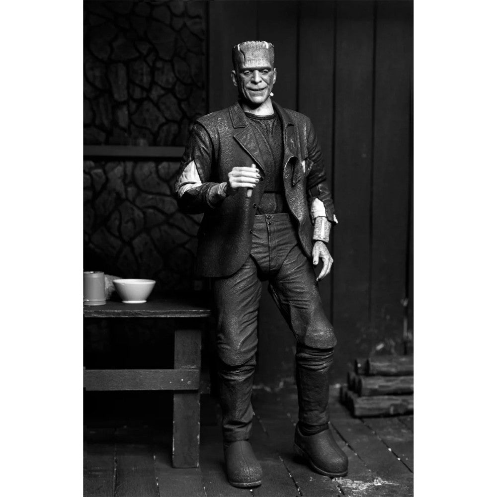 Frankenstein’s Monster B&W Bride of Frankenstein Ultimate Action Figure NECA 7” in black and white new collectible toy by Neca