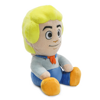 Scooby-Doo Fred 8-Inch Phunny Plush by Kidrobot Collectible Plush Toy with bright hair sitting pose and orange scarf