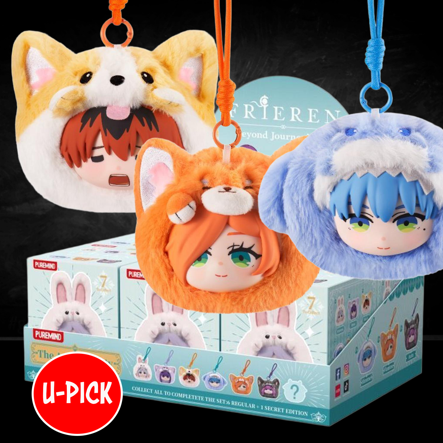 Frieren Beyond Journey's End Animal Party Vinyl Plush Puremind Blind Box U-Pick by Go Figment collectible set