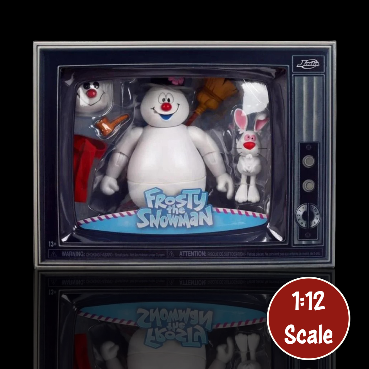 Frosty the Snowman 1:12 Scale Action Figure Jada Toys Holiday Collectible new in box by Super7 with accessories