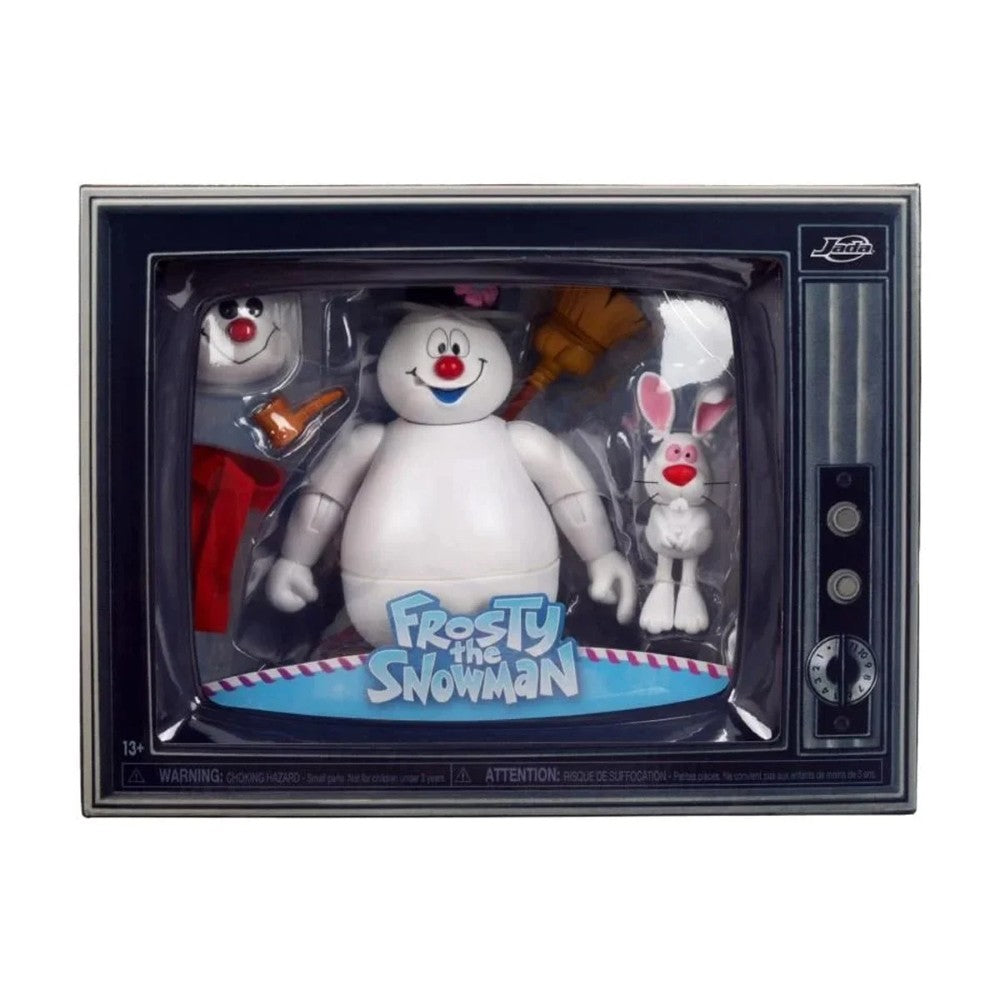 Frosty the Snowman 1:12 Scale Action Figure Jada Toys Holiday Collectible new in box by Super7 with rabbit and broom accessories