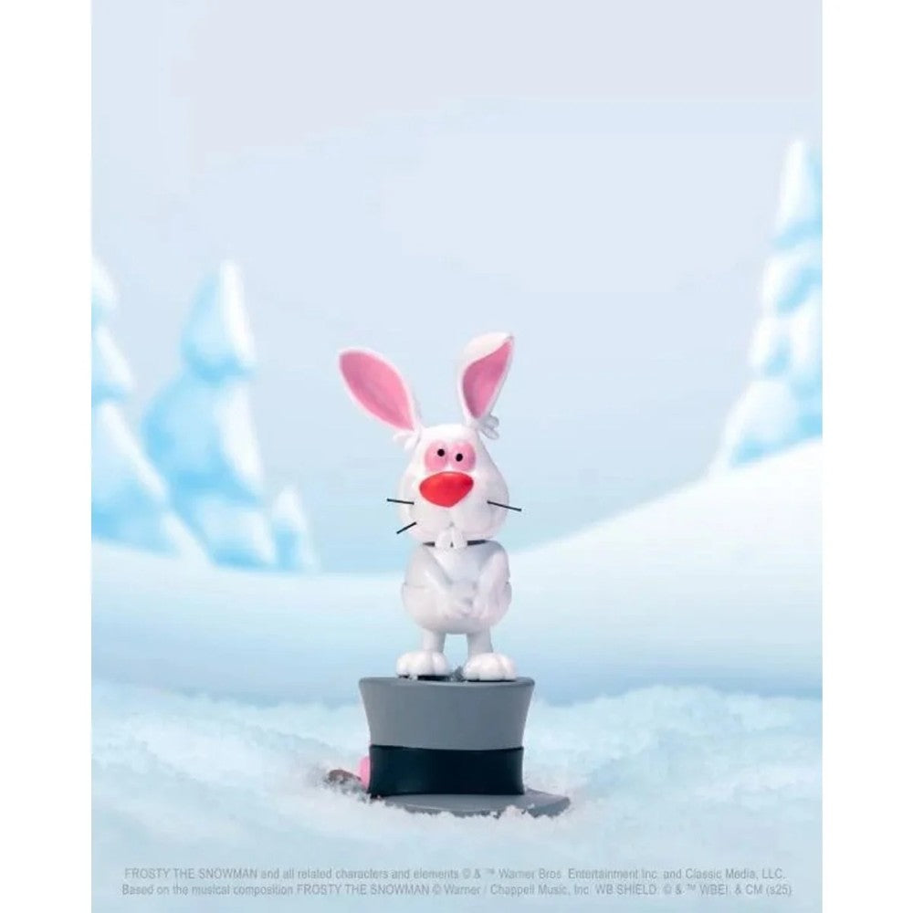 Frosty the Snowman 1:12 Scale Action Figure Jada Toys Holiday Collectible with white and pink rabbit companion by Super7 new in box