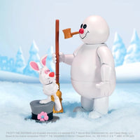 Frosty the Snowman 1:12 Scale Action Figure Jada Toys Holiday Collectible by Super7 with rabbit and broom accessory new in box