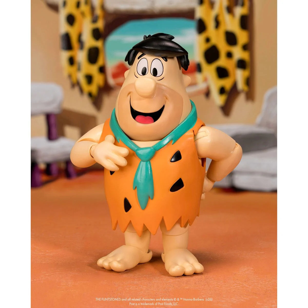 Fred Flintstone 1:12 Scale Action Figure - Premium Articulated Fruity Pebbles by Jada Toys new in box collectible figure