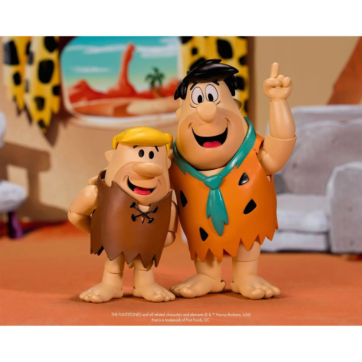 Fred Flintstone 1:12 Scale Action Figure - Premium Articulated Fruity Pebbles by Jada Toys with collectible character pose