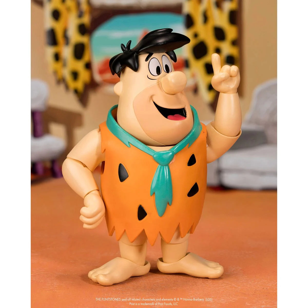 Fred Flintstone 1:12 Scale Action Figure - Premium Articulated Fruity Pebbles by Jada Toys new in box collectible figure