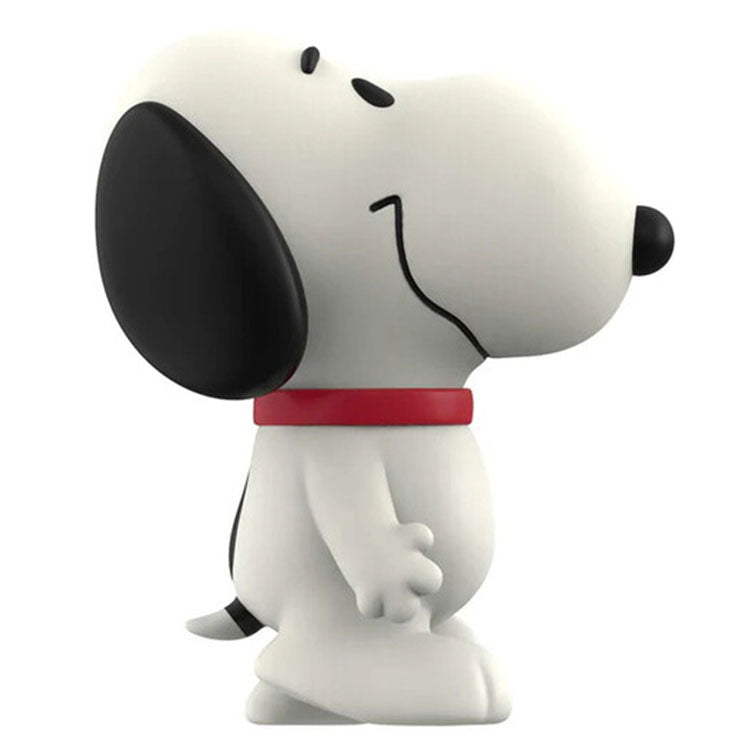 Funko vinyl figure of Snoopy walking upright with red collar and confident expression from Peanuts series.