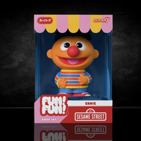 Sesame Street FUN! FUN!™ Wave 2 Ernie Vinyl Figure 5 Inch new in box collectible by Super7 colorful toy design