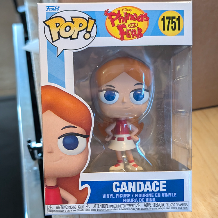 Candace Phineas and Ferb Funko Pop! Vinyl Figure #1751 by FUNKO in original box with character art and branding visible