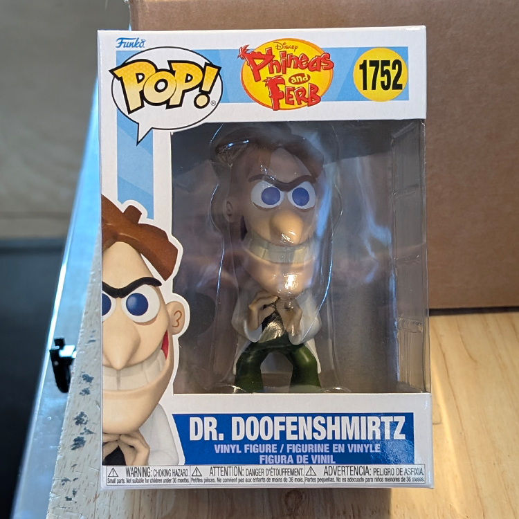 Dr. Doofenshmirtz Funko Pop #1752 - Phineas and Ferb Vinyl Figure GoFigment by FUNKO in original packaging