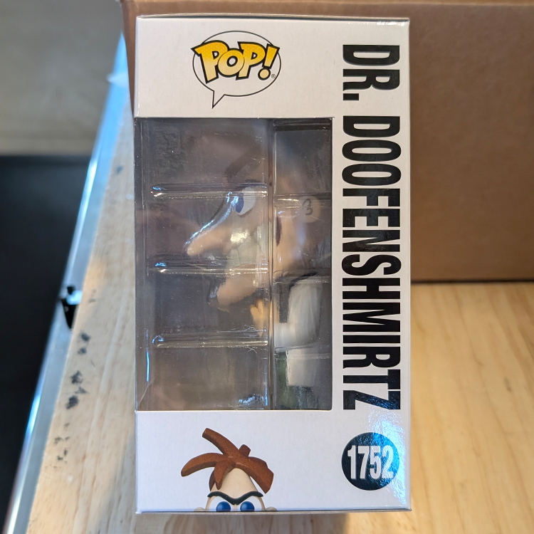 Dr. Doofenshmirtz Funko Pop #1752 - Phineas and Ferb Vinyl Figure GoFigment by FUNKO in collectible packaging.
