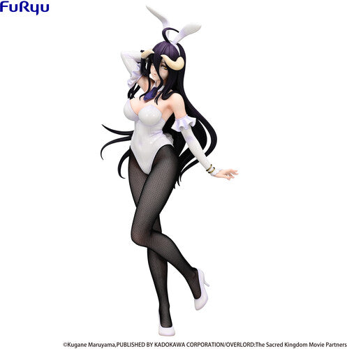 Furyu - Overlord BiCute Bunnies Albedo Statue by Banpresto new in box with black fishnet stockings and bunny ears