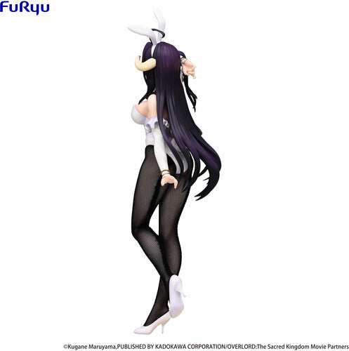 Furyu - Overlord BiCute Bunnies Albedo Statue by Banpresto new in box with flowing purple hair and black fishnet tights