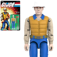 Deep Six GI Joe Comic ReAction Plus 3 3/4-Inch Action Figure by Super7 wearing tan vest and white hat