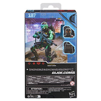 Night-Viper "187" G.I. Joe Classified Series 6 inch COBRA Action Figure packaging by Hasbro with figure image and accessories details.