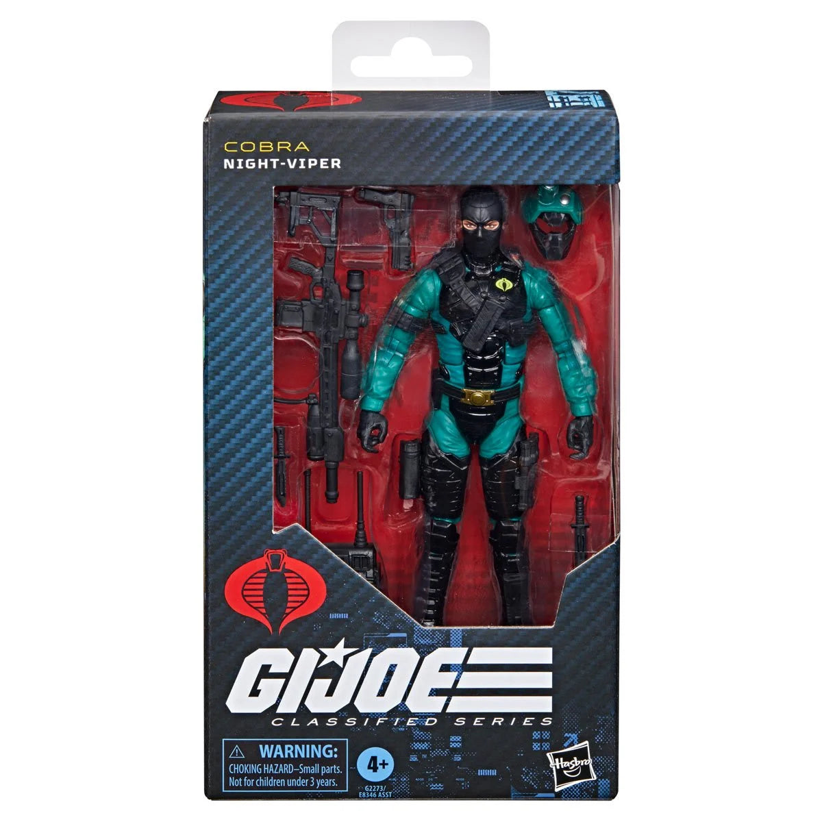 Night-Viper "187" G.I. Joe Classified Series 6 inch COBRA Action Figure by Hasbro in packaging with accessories