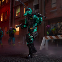Night-Viper "187" G.I. Joe Classified Series 6 inch COBRA Action Figure by Hasbro in a dark urban battle scene