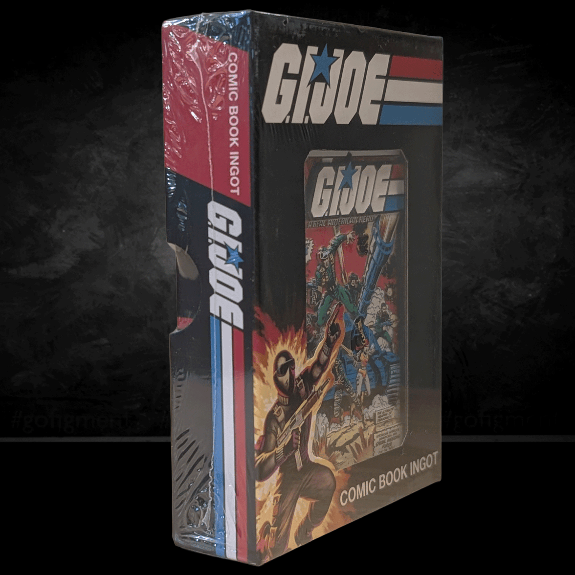 G.I. Joe Comic Book Ingot packaging limited edition metal collectible by Fanattik in sealed shrink wrap box