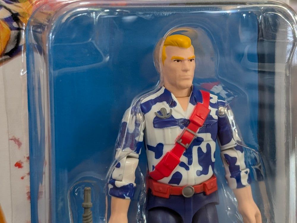 G.I. Joe Duke (America's 250th Anniversary) 3 3/4-Inch ReAction+ Figure by Super7 new in box with red strap accessory